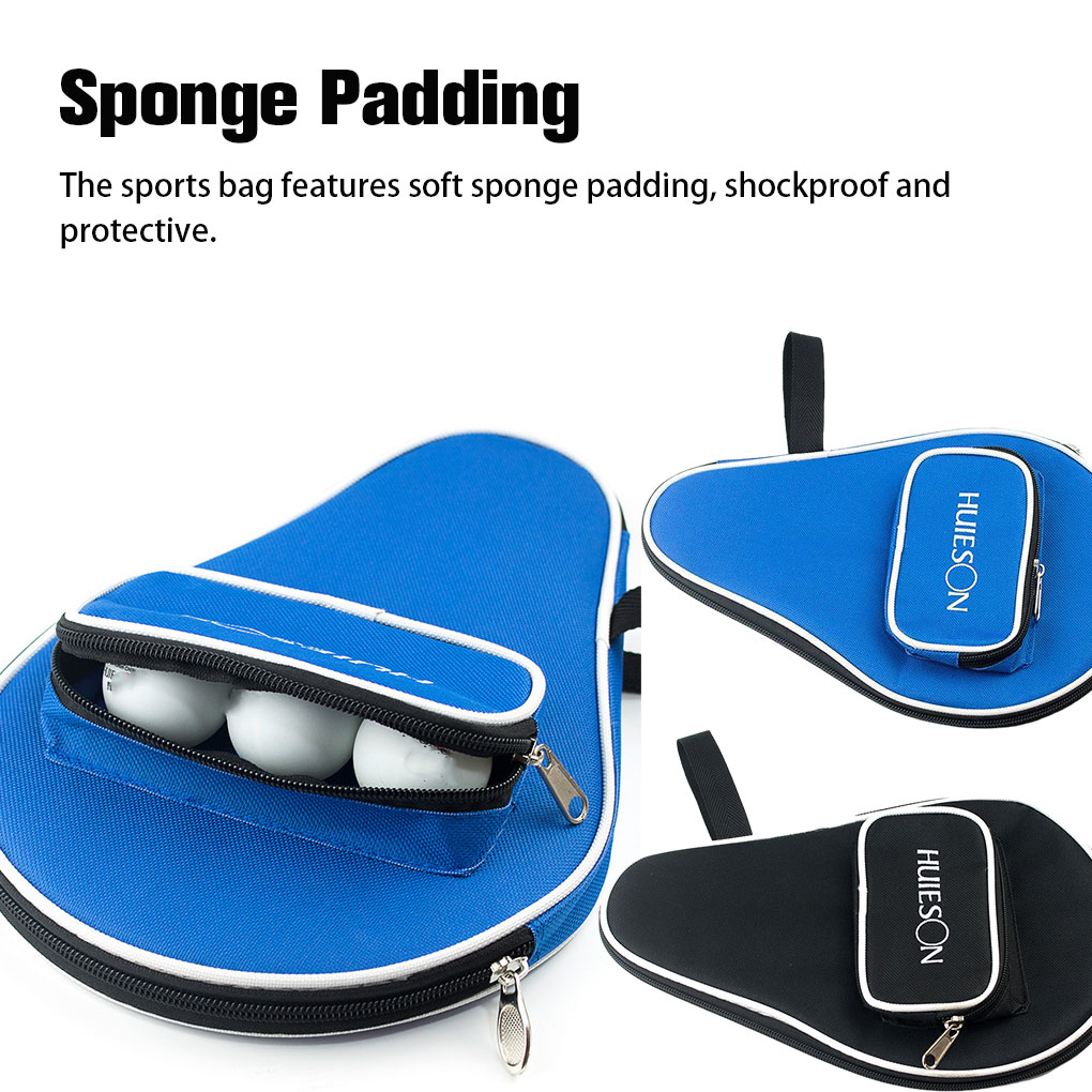 Table Tennis Ace - Black/blue Single Table Tennis Racket Bat